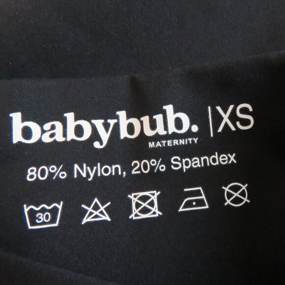 BABYBUB Full Length Maternity Leggings with Pockets in Black - Size XS - Picture 12 of 12